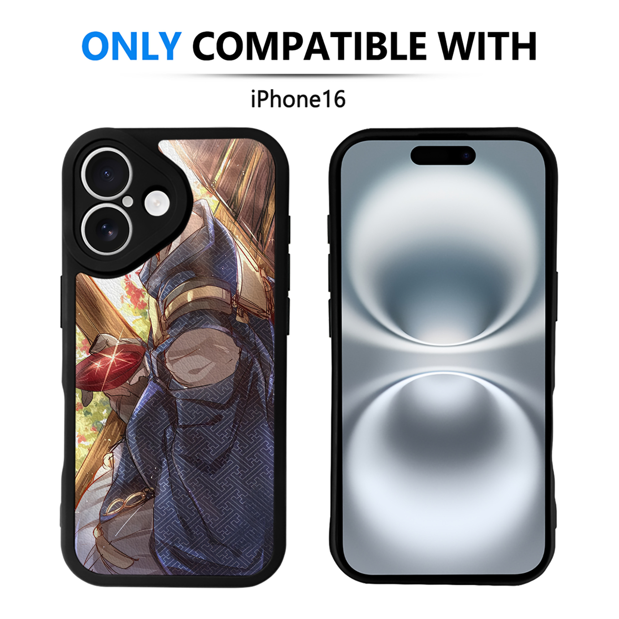（画像用） 刀剣乱舞 Touken Ranbu 【iPhone 16シリーズ対応】シリコンスマホケース（レザー調） 材質：シリコン